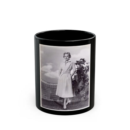 Virginia Mayo #66 (Vintage Female Icon) Black Coffee Mug-11oz-Go Mug Yourself