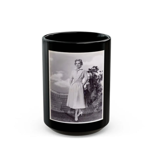 Virginia Mayo #66 (Vintage Female Icon) Black Coffee Mug-15oz-Go Mug Yourself