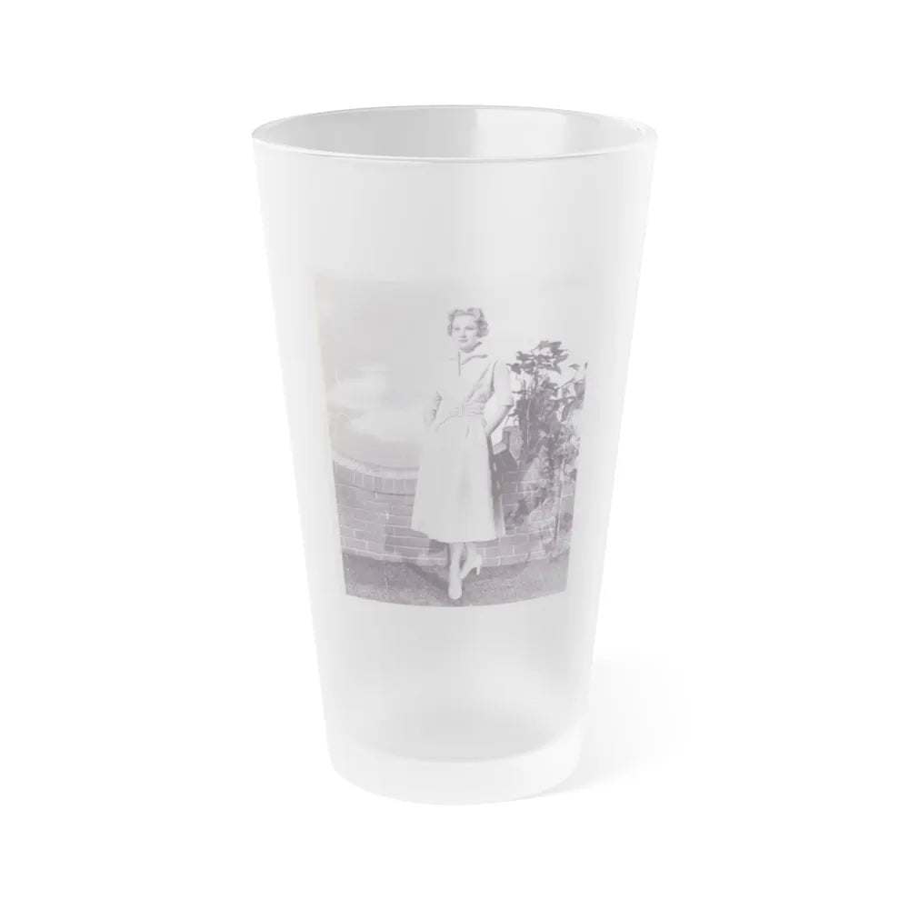 Virginia Mayo #66 (Vintage Female Icon) Frosted Pint Glass 16oz-16oz-Frosted-Go Mug Yourself