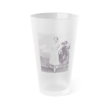 Virginia Mayo #66 (Vintage Female Icon) Frosted Pint Glass 16oz-16oz-Frosted-Go Mug Yourself