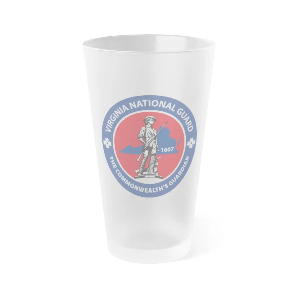 Virginia National Guard - Frosted Pint Glass 16oz-16oz-Frosted-Go Mug Yourself