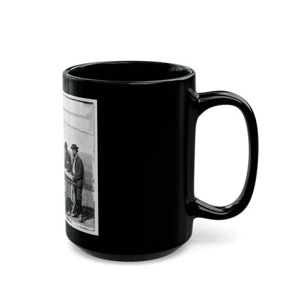 Virginia. Newspaper Vendor And Cart In Camp (U.S. Civil War) Black Coffee Mug - Go Mug Yourself