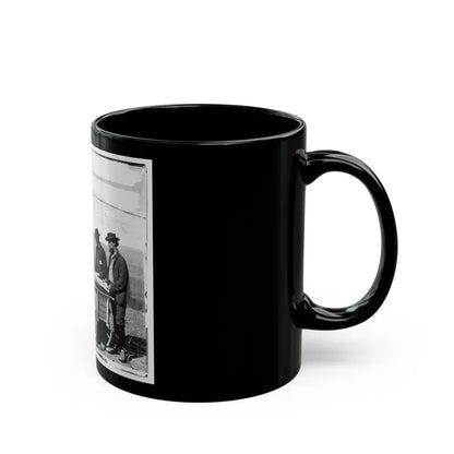 Virginia. Newspaper Vendor And Cart In Camp (U.S. Civil War) Black Coffee Mug - Go Mug Yourself