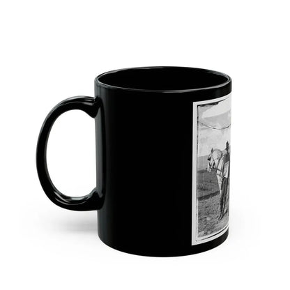 Virginia. Newspaper Vendor And Cart In Camp (U.S. Civil War) Black Coffee Mug - Go Mug Yourself