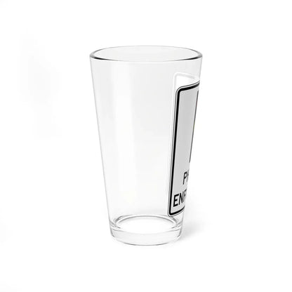 Virginia R10-18a (Virginia) (Road Sign) Pint Glass 16oz - Go Mug Yourself