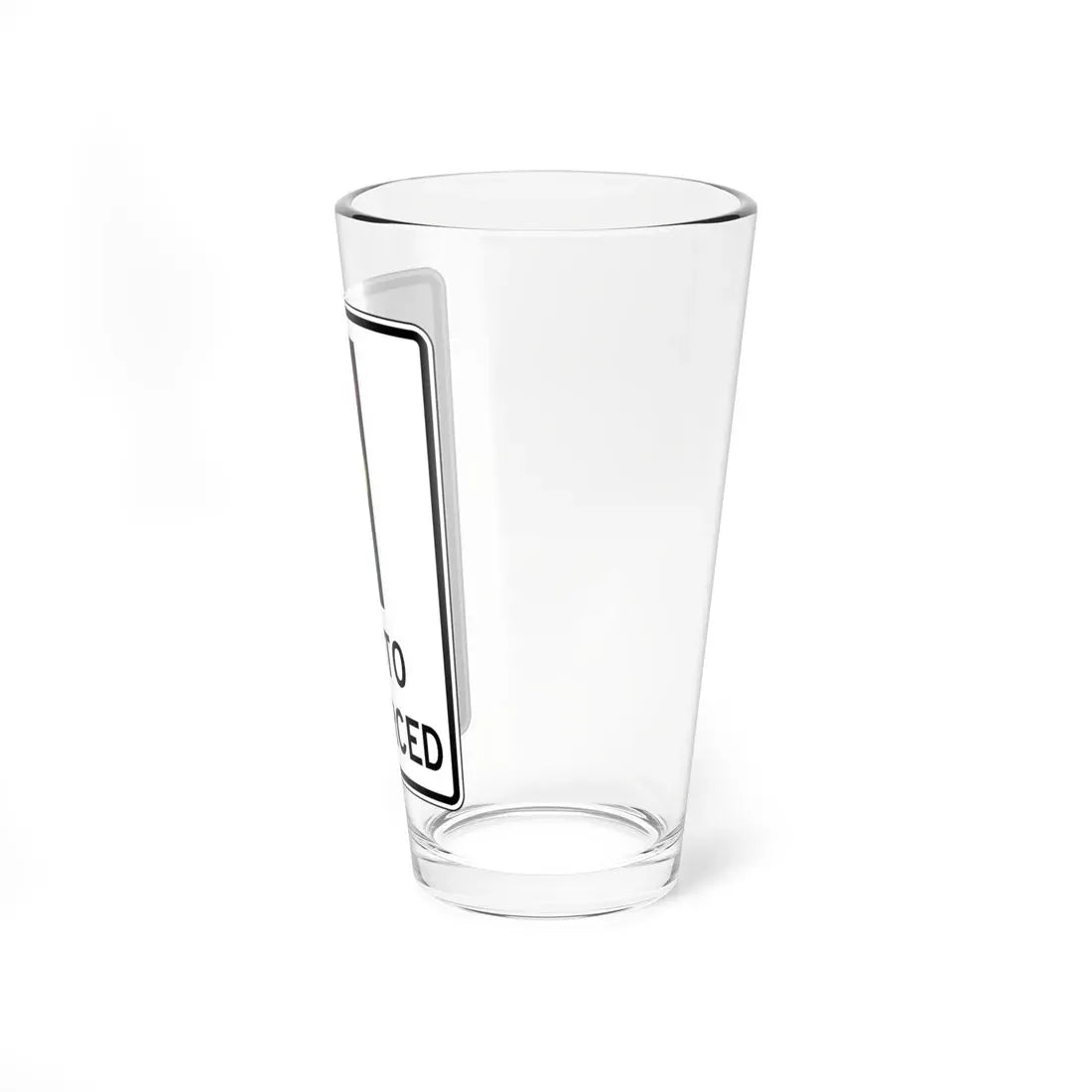 Virginia R10-18a (Virginia) (Road Sign) Pint Glass 16oz - Go Mug Yourself