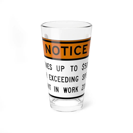 Virginia R2-V1 (Virginia) (Road Sign) Pint Glass 16oz 16oz - Go Mug Yourself