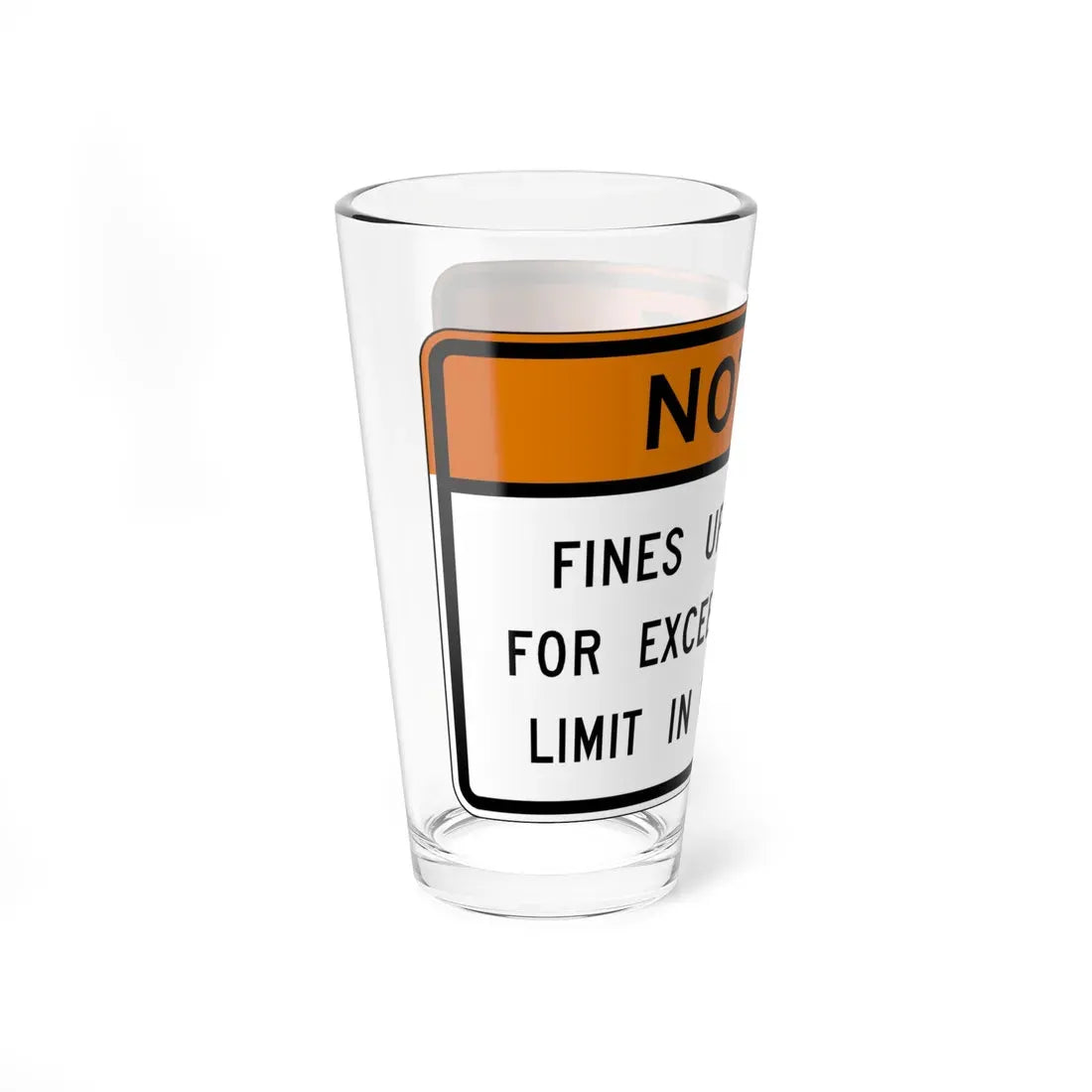 Virginia R2-V1 (Virginia) (Road Sign) Pint Glass 16oz - Go Mug Yourself