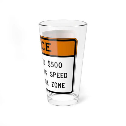 Virginia R2-V1 (Virginia) (Road Sign) Pint Glass 16oz - Go Mug Yourself