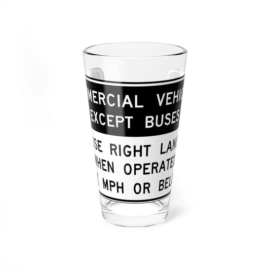 Virginia R4-V1 (Virginia) (Road Sign) Pint Glass 16oz 16oz - Go Mug Yourself