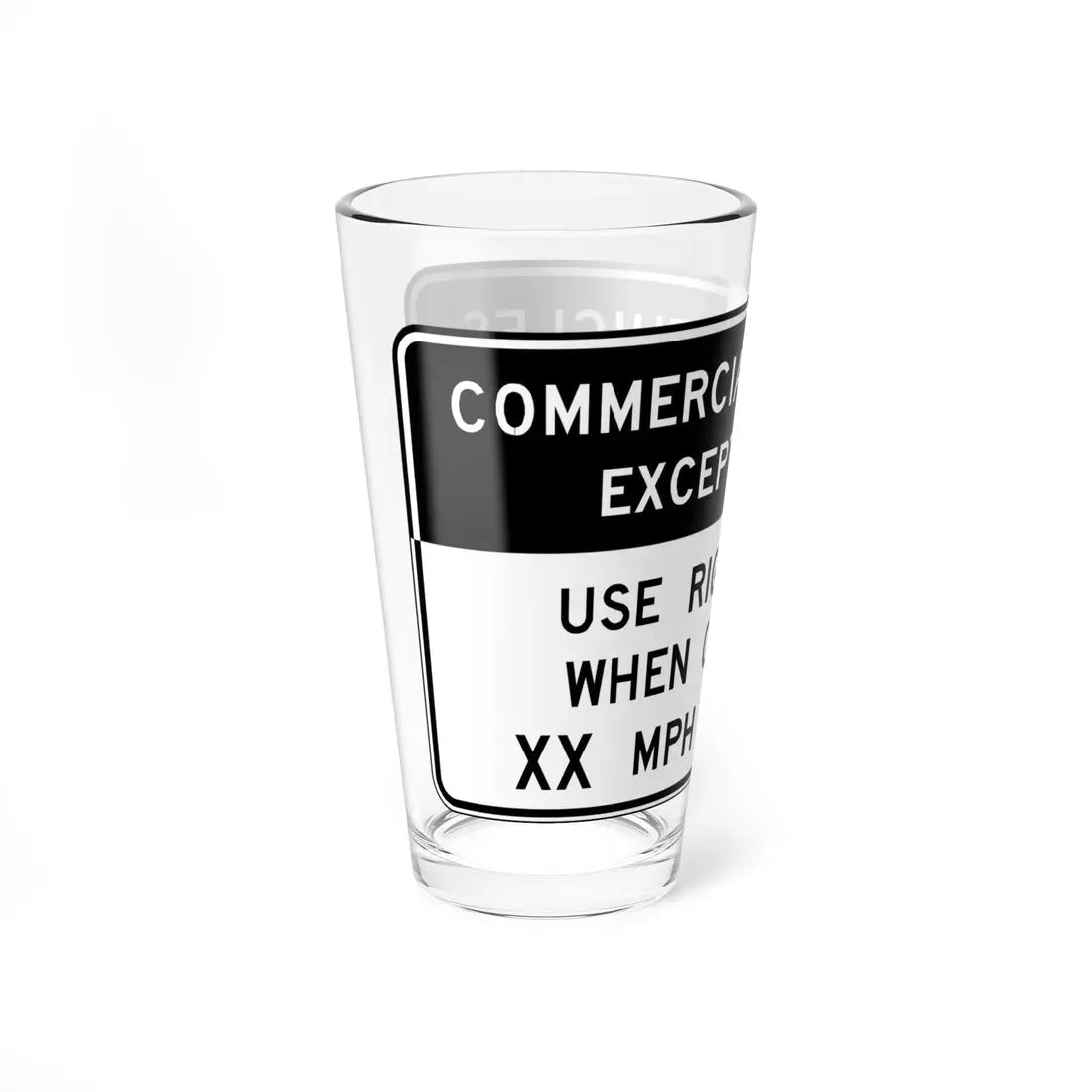 Virginia R4-V1 (Virginia) (Road Sign) Pint Glass 16oz - Go Mug Yourself