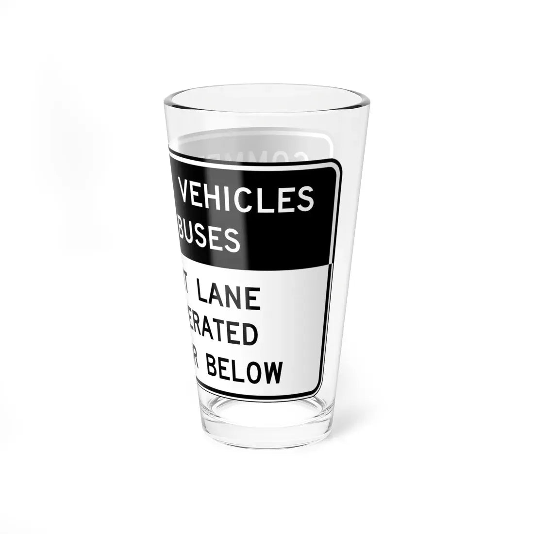 Virginia R4-V1 (Virginia) (Road Sign) Pint Glass 16oz - Go Mug Yourself