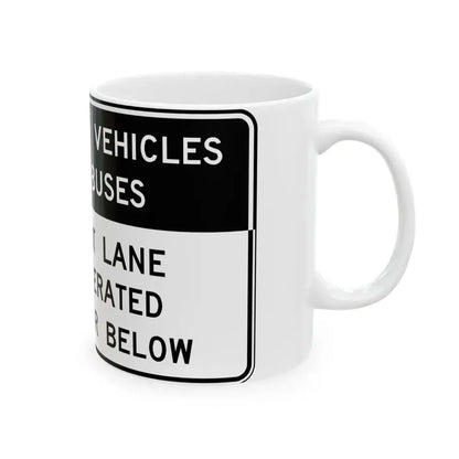 Virginia R4-V1 (Virginia) (Road Sign) White Coffee Mug - Go Mug Yourself