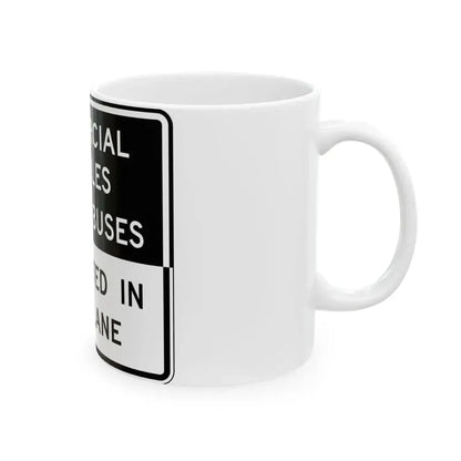 Virginia R4-V2a (Virginia) (Road Sign) White Coffee Mug - Go Mug Yourself