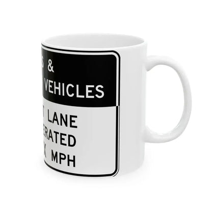 Virginia R4-V4 (Virginia) (Road Sign) White Coffee Mug - Go Mug Yourself