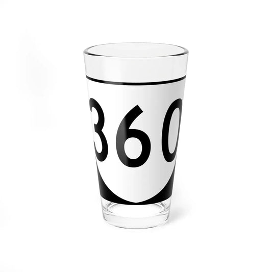 Virginia template three-digit (Virginia) (Road Sign) Pint Glass 16oz 16oz - Go Mug Yourself