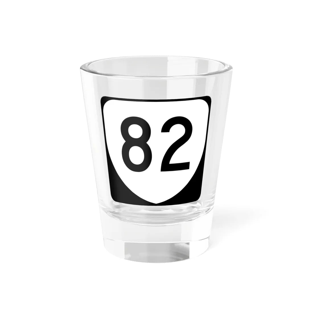 Virginia template two-digit (Virginia) (Road Sign) Shot Glass 1.5oz 1.5oz - Go Mug Yourself