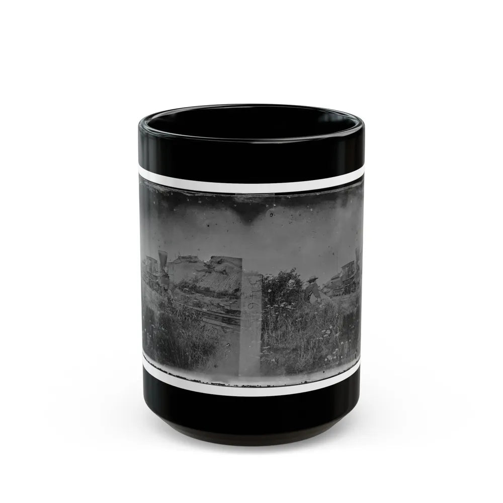 Virginia. Locomotive On The Orange & Alexandria Railroad (U.S. Civil War) Black Coffee Mug-15oz-Go Mug Yourself