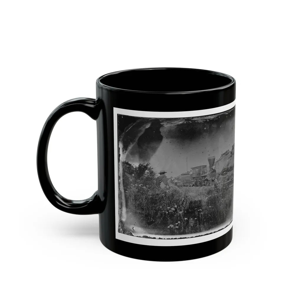 Virginia. Locomotive On The Orange & Alexandria Railroad (U.S. Civil War) Black Coffee Mug-Go Mug Yourself