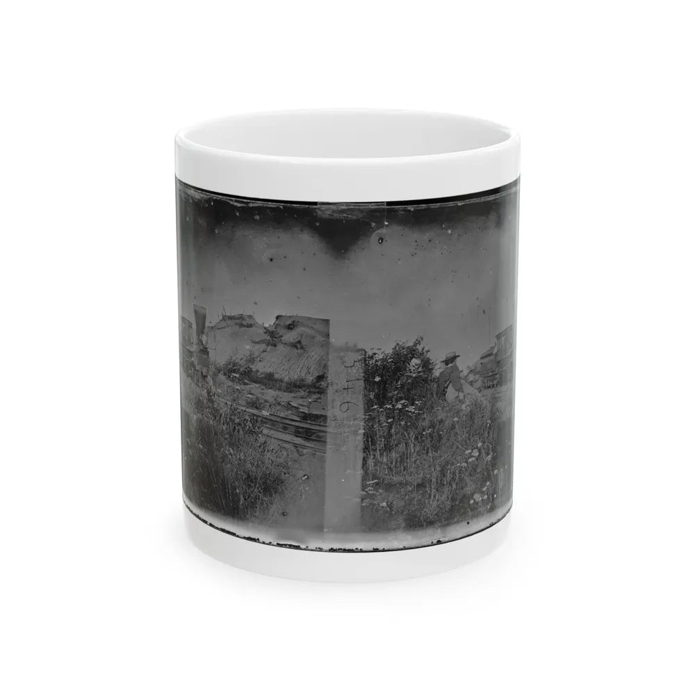 Virginia. Locomotive On The Orange & Alexandria Railroad (U.S. Civil War) White Coffee Mug-11oz-Go Mug Yourself