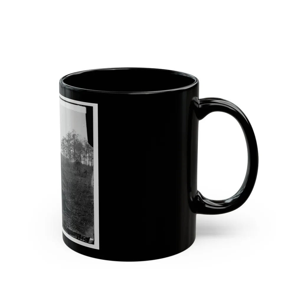 Virginia. Tracks Of The Orange & Alexandria Railroad, Destroyed By The Confederates Between Bristow Station And The Rappahannock (U.S. Civil War) Black Coffee Mug-Go Mug Yourself