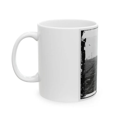 Virginia. Tracks Of The Orange & Alexandria Railroad, Destroyed By The Confederates Between Bristow Station And The Rappahannock (U.S. Civil War) White Coffee Mug-Go Mug Yourself