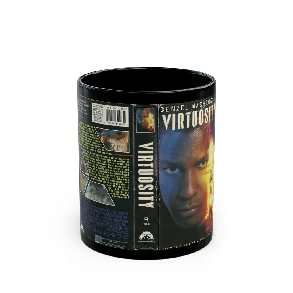 VIRTUOSITY (VHS COVER) - Black Coffee Mug-11oz-Go Mug Yourself