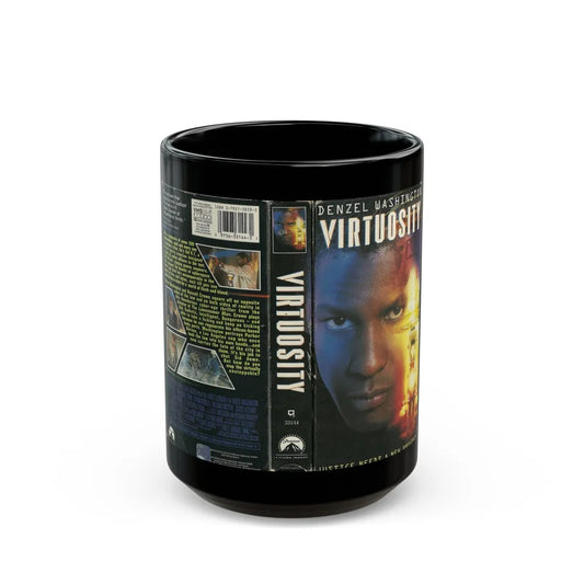 VIRTUOSITY (VHS COVER) - Black Coffee Mug-15oz-Go Mug Yourself