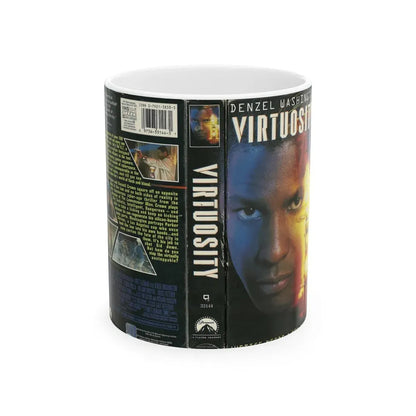 VIRTUOSITY (VHS COVER) - White Coffee Mug 11oz - Go Mug Yourself