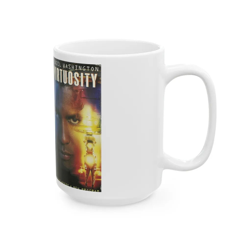 VIRTUOSITY (VHS COVER) - White Coffee Mug-Go Mug Yourself