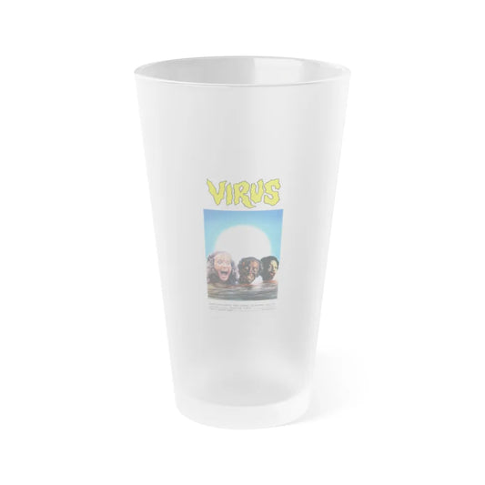 VIRUS (HELL OF THE LIVING DEAD) 1980 Movie Poster - Frosted Pint Glass 16oz-16oz-Frosted-Go Mug Yourself