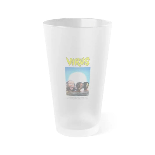 VIRUS (HELL OF THE LIVING DEAD) 1980 Movie Poster - Frosted Pint Glass 16oz 16oz Frosted - Go Mug Yourself
