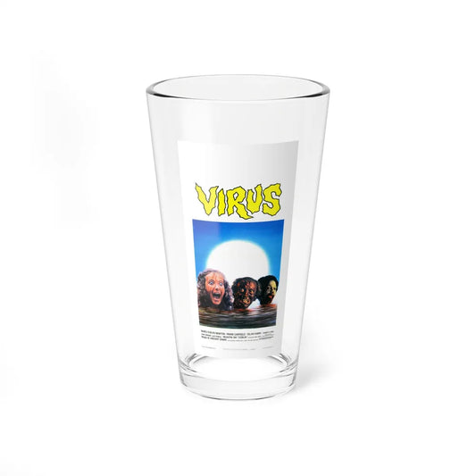 VIRUS (HELL OF THE LIVING DEAD) 1980 Movie Poster - Pint Glass 16oz-16oz-Go Mug Yourself