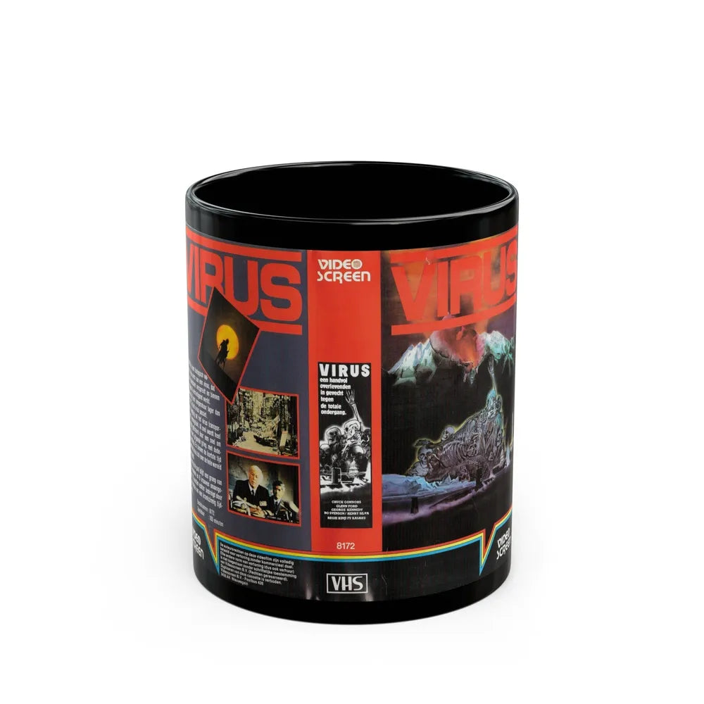 VIRUS (VHS COVER) - Black Coffee Mug-11oz-Go Mug Yourself