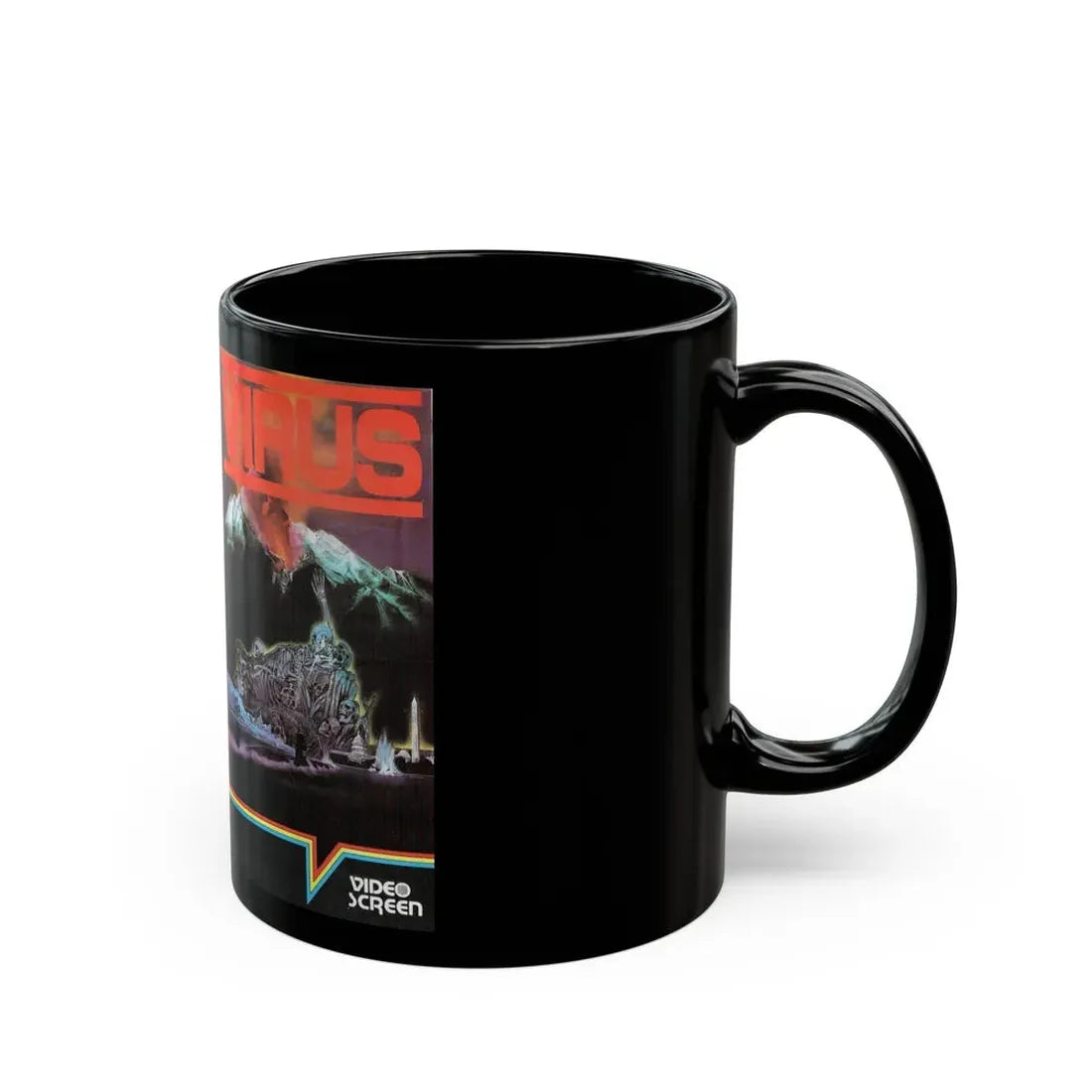 VIRUS (VHS COVER) - Black Coffee Mug - Go Mug Yourself