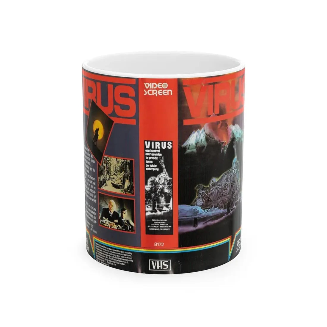 VIRUS (VHS COVER) - White Coffee Mug 11oz - Go Mug Yourself