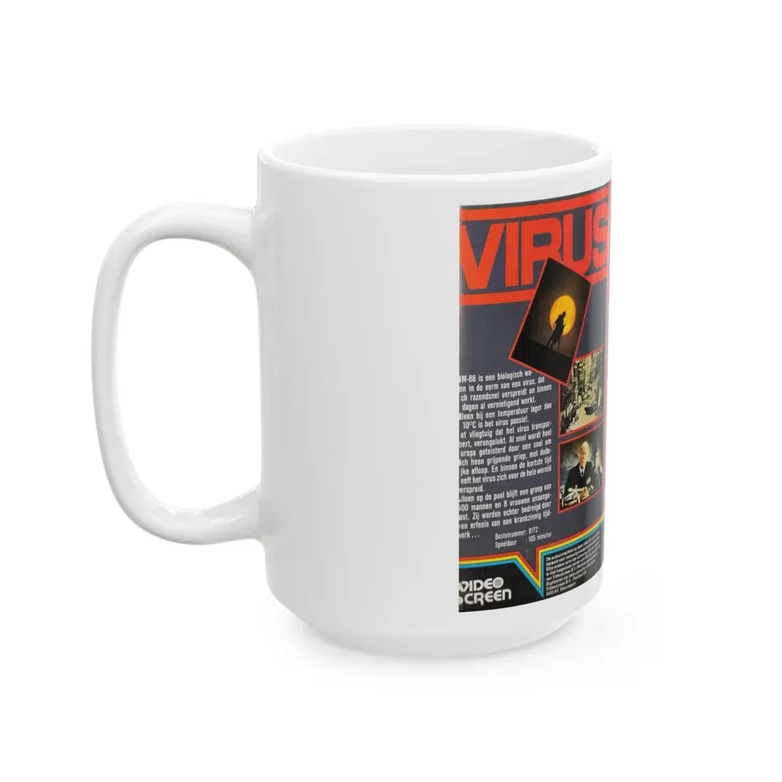 VIRUS (VHS COVER) - White Coffee Mug - Go Mug Yourself