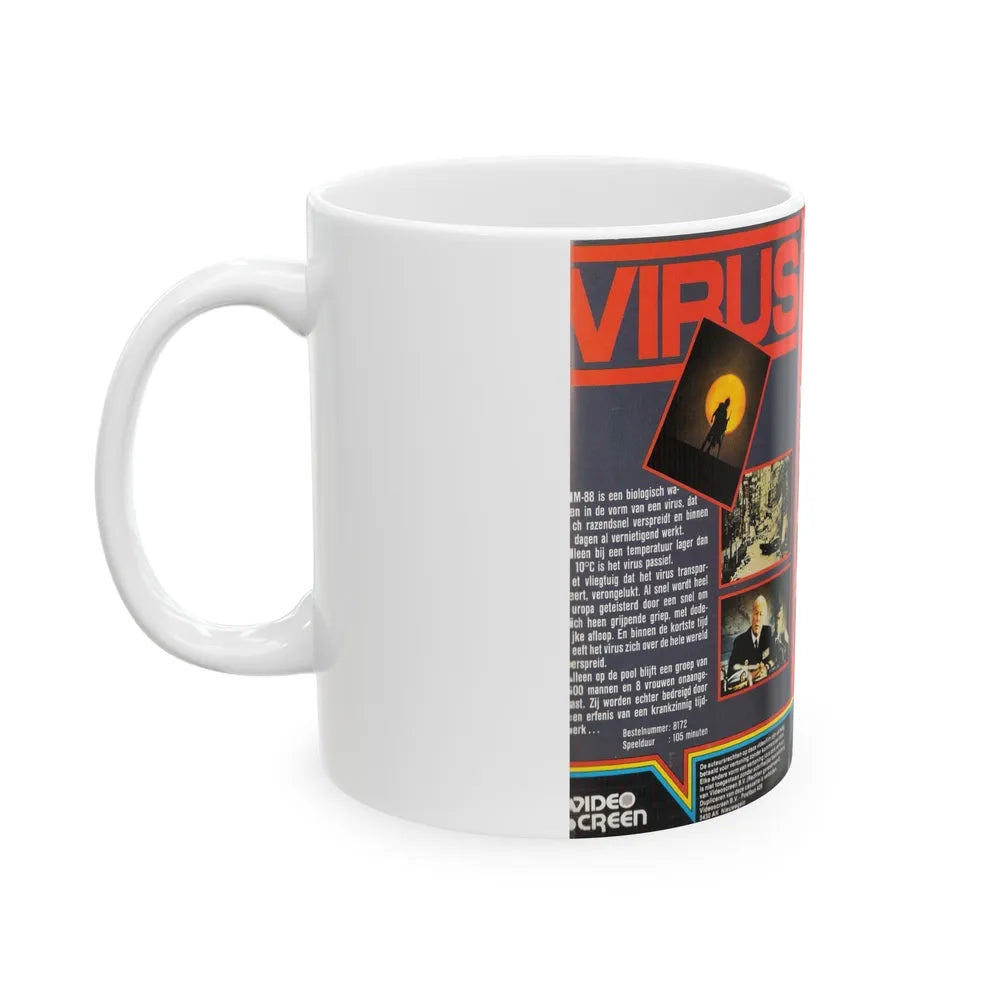 VIRUS (VHS COVER) - White Coffee Mug-Go Mug Yourself