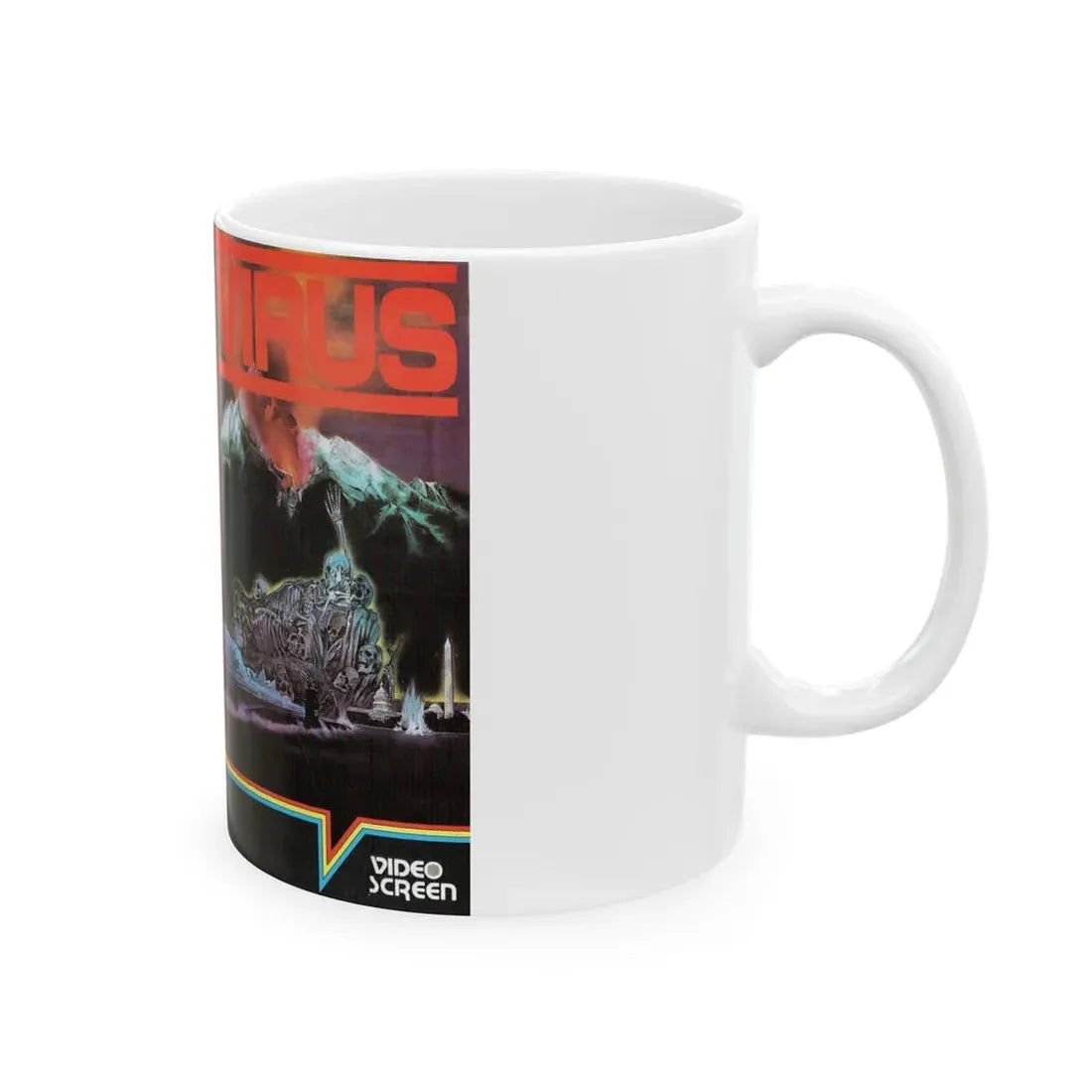 VIRUS (VHS COVER) - White Coffee Mug - Go Mug Yourself