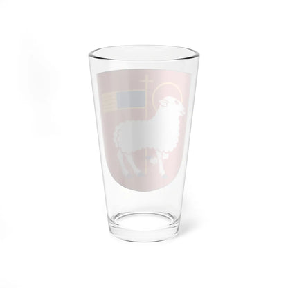 Visby stift vapen (Sweden) (Coat of Arms) Pint Glass 16oz - Go Mug Yourself