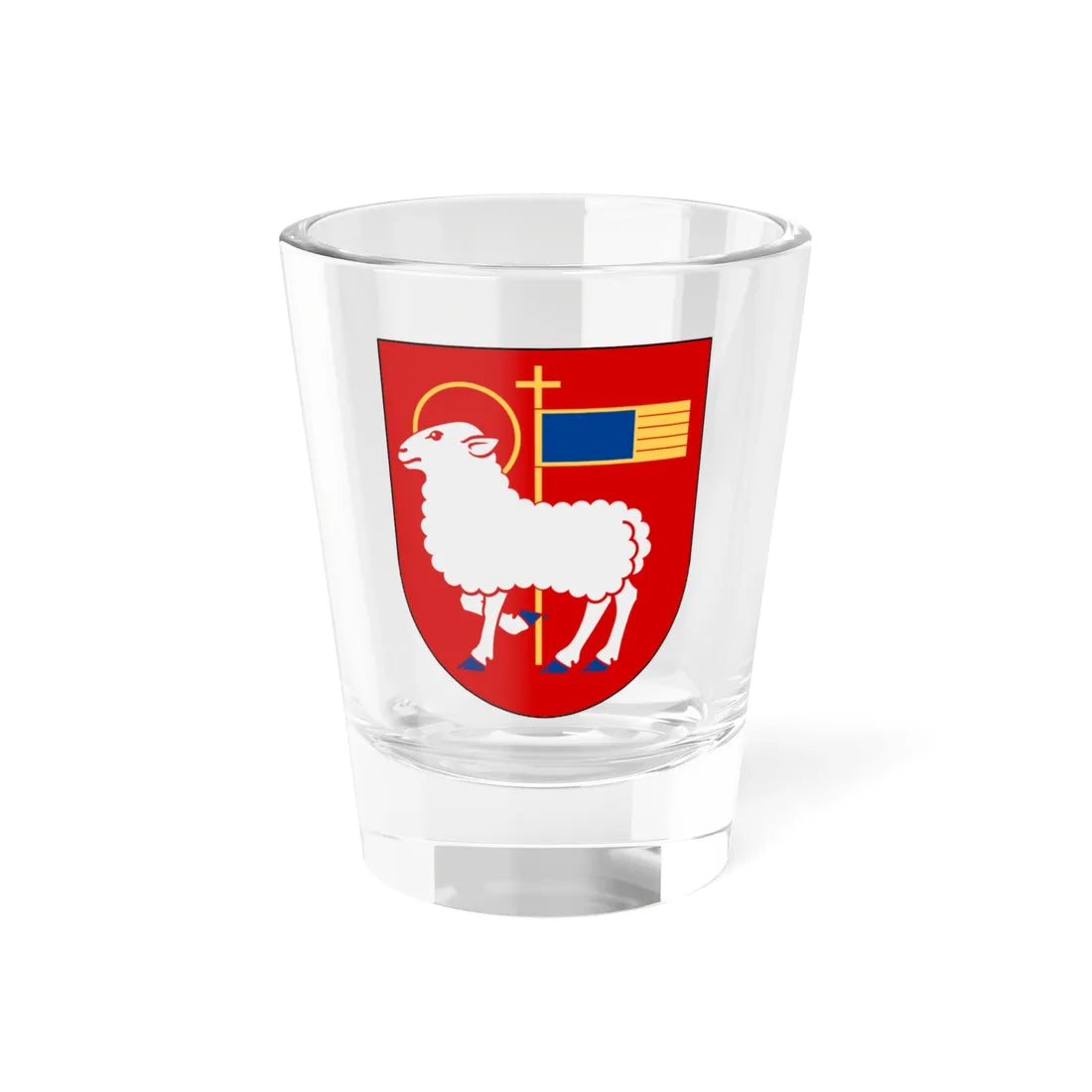 Visby stift vapen (Sweden) (Coat of Arms) Shot Glass 1.5oz 1.5oz - Go Mug Yourself