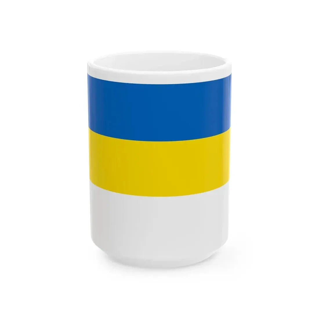 Vise flag 2 (Belgium) White Coffee Mug 15oz - Go Mug Yourself