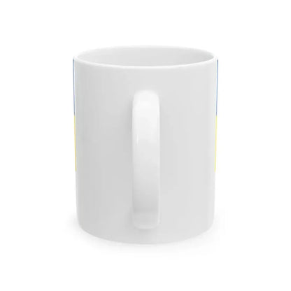 Vise flag 2 (Belgium) White Coffee Mug - Go Mug Yourself