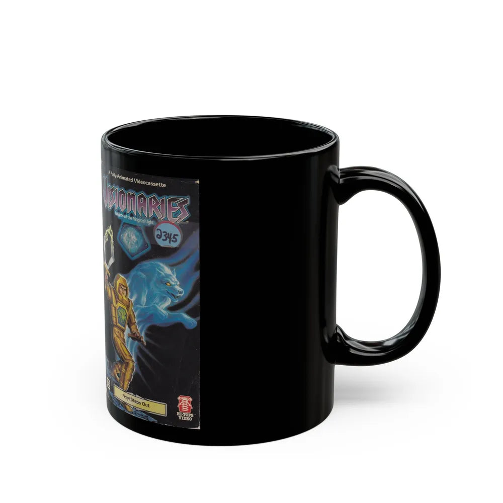 VISIONARIES KNIGHTS OF THE MAGICAL LIGHT FERYL STEPS OUT (VHS COVER) - Black Coffee Mug-Go Mug Yourself