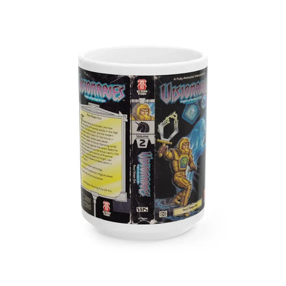 VISIONARIES KNIGHTS OF THE MAGICAL LIGHT FERYL STEPS OUT (VHS COVER) - White Coffee Mug 15oz - Go Mug Yourself