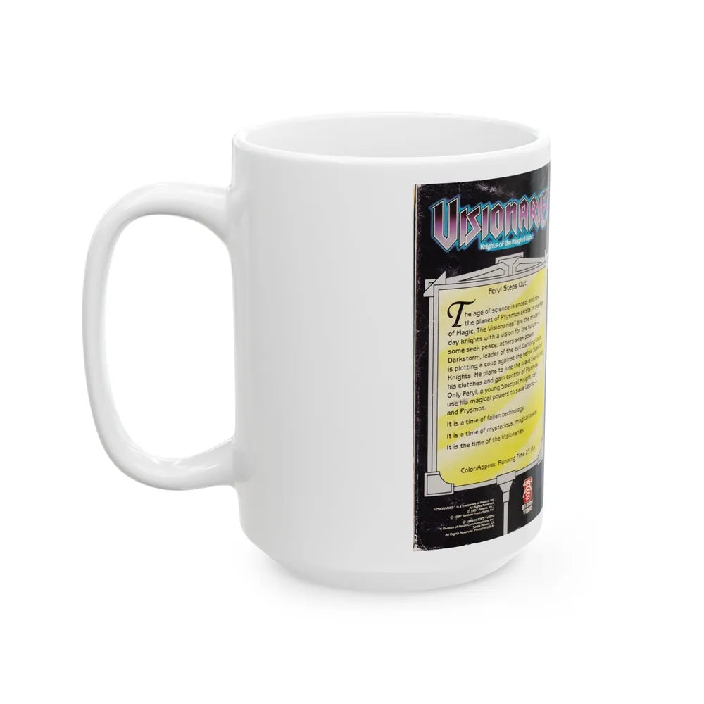 VISIONARIES KNIGHTS OF THE MAGICAL LIGHT FERYL STEPS OUT (VHS COVER) - White Coffee Mug-Go Mug Yourself