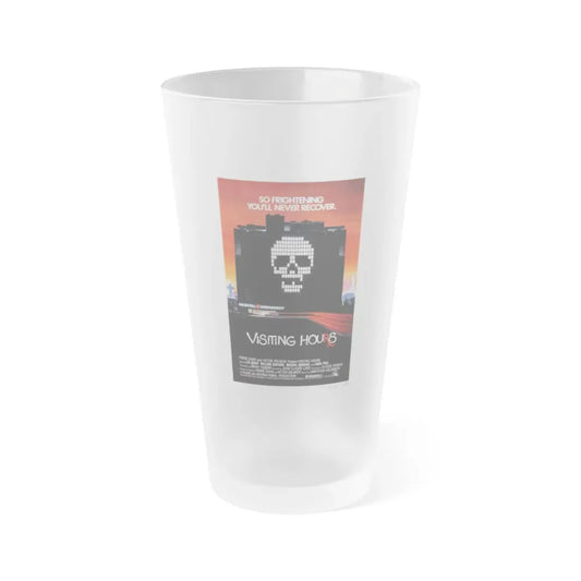 VISITING HOURS 1982 Movie Poster - Frosted Pint Glass 16oz 16oz Frosted - Go Mug Yourself