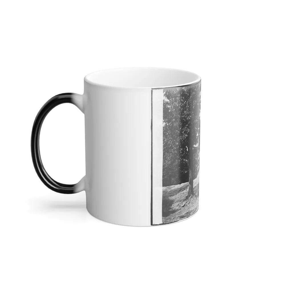 Visitors Observing View From Point at Chickamauga and Chattanooga National Military Park (U.S. Civil War) Color Changing Coffee Mug 11oz-Go Mug Yourself