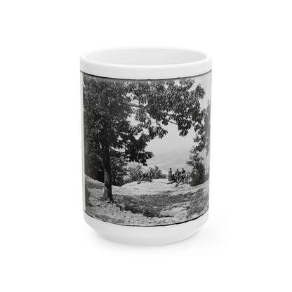 Visitors Observing View From Point At Chickamauga And Chattanooga National Military Park (U.S. Civil War) White Coffee Mug-15oz-Go Mug Yourself