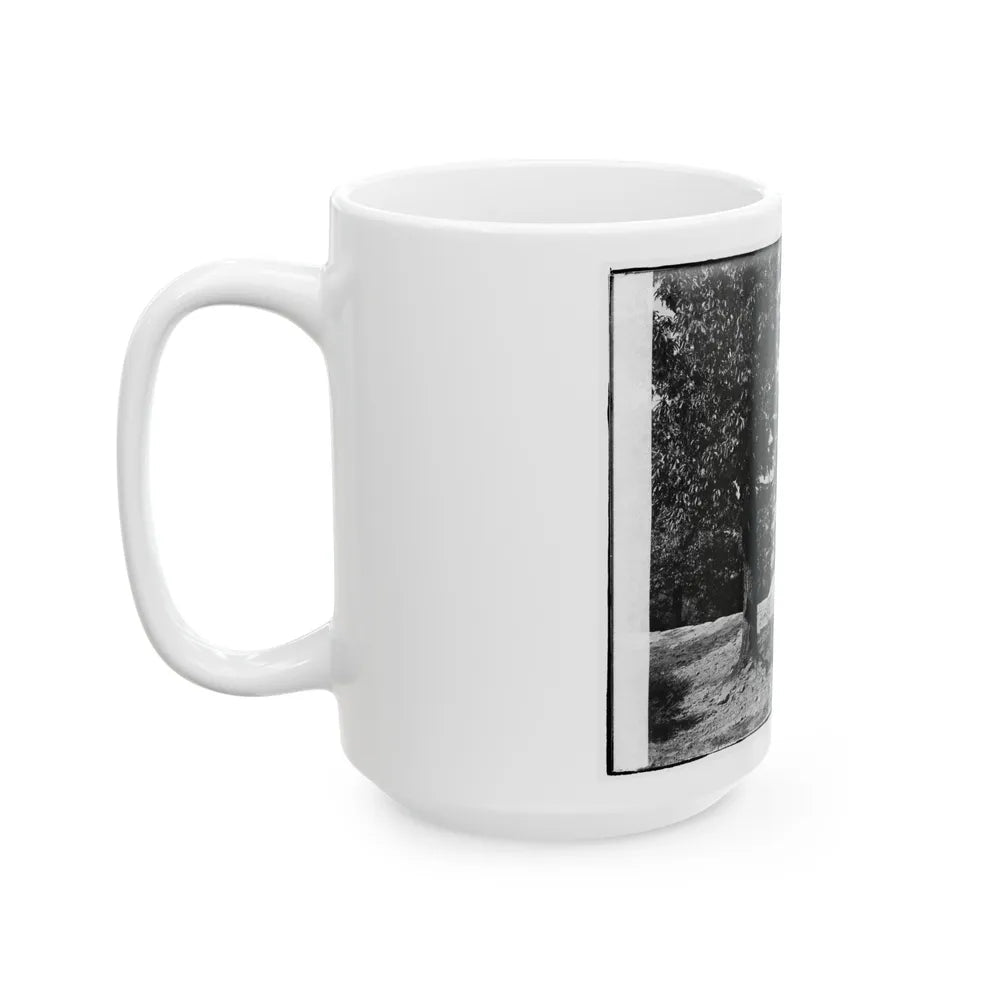 Visitors Observing View From Point At Chickamauga And Chattanooga National Military Park (U.S. Civil War) White Coffee Mug-Go Mug Yourself